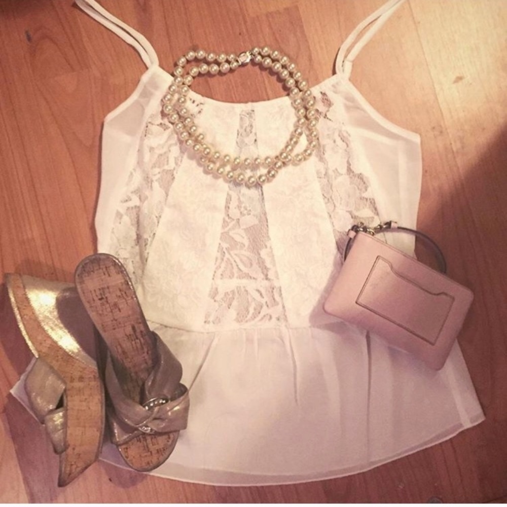 sheer peplum top
